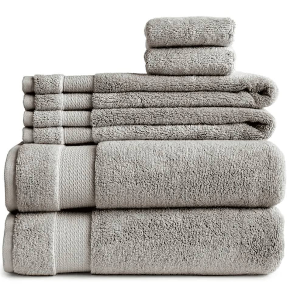 Happitat + 6piece Fluffy Rayon From Bamboo Bath Towel Set