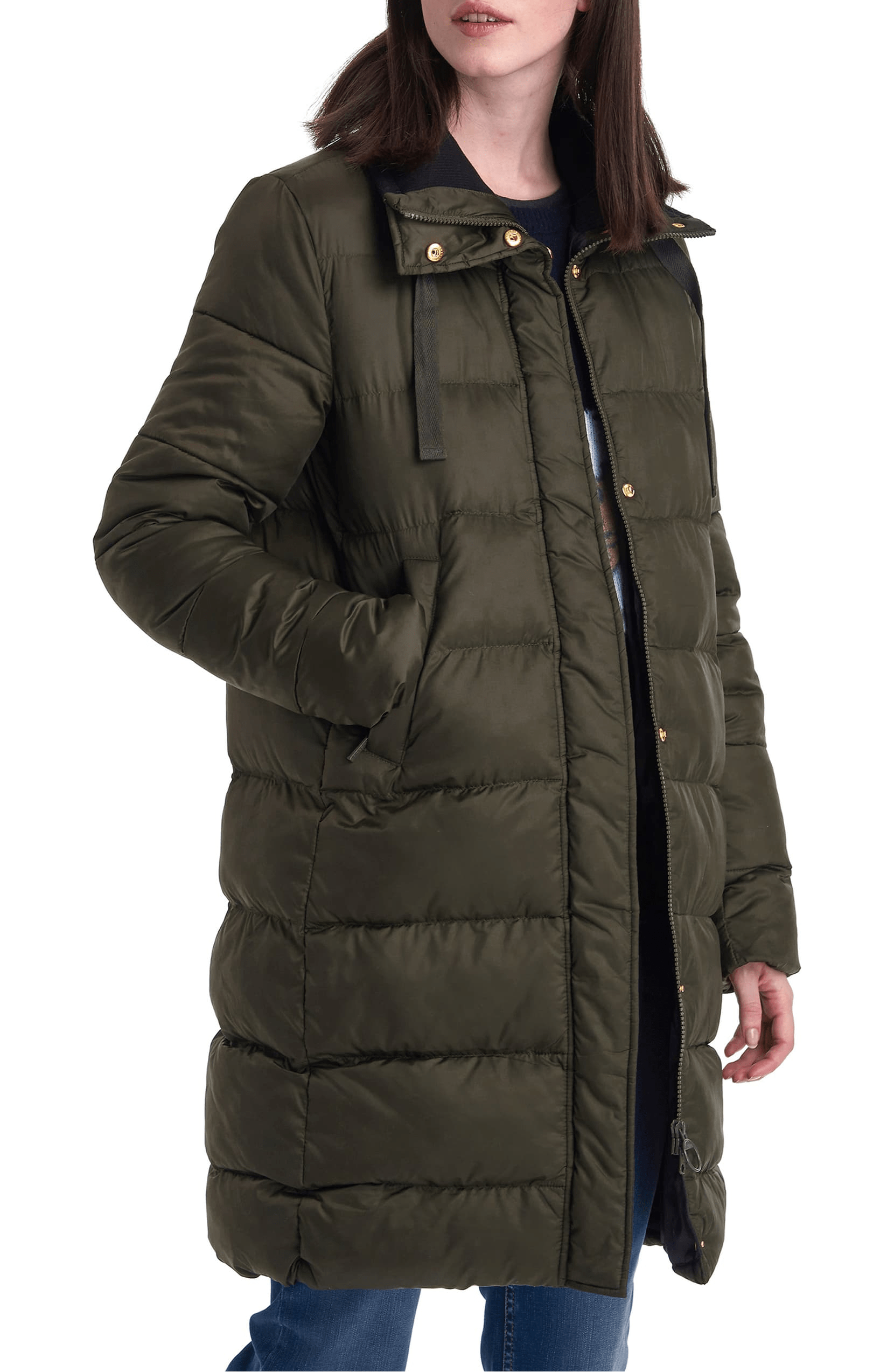 Barbour + Weatheram Longline Puffer Coat