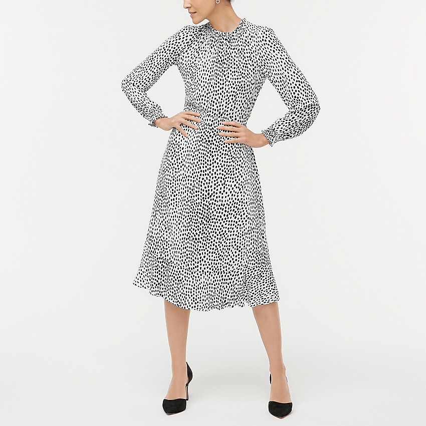 J.Crew Factory + Spotted Dress