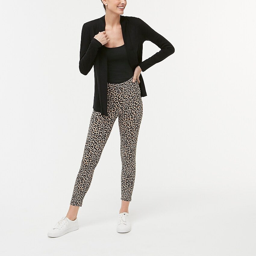 J.Crew Factory + Printed cropped leggings