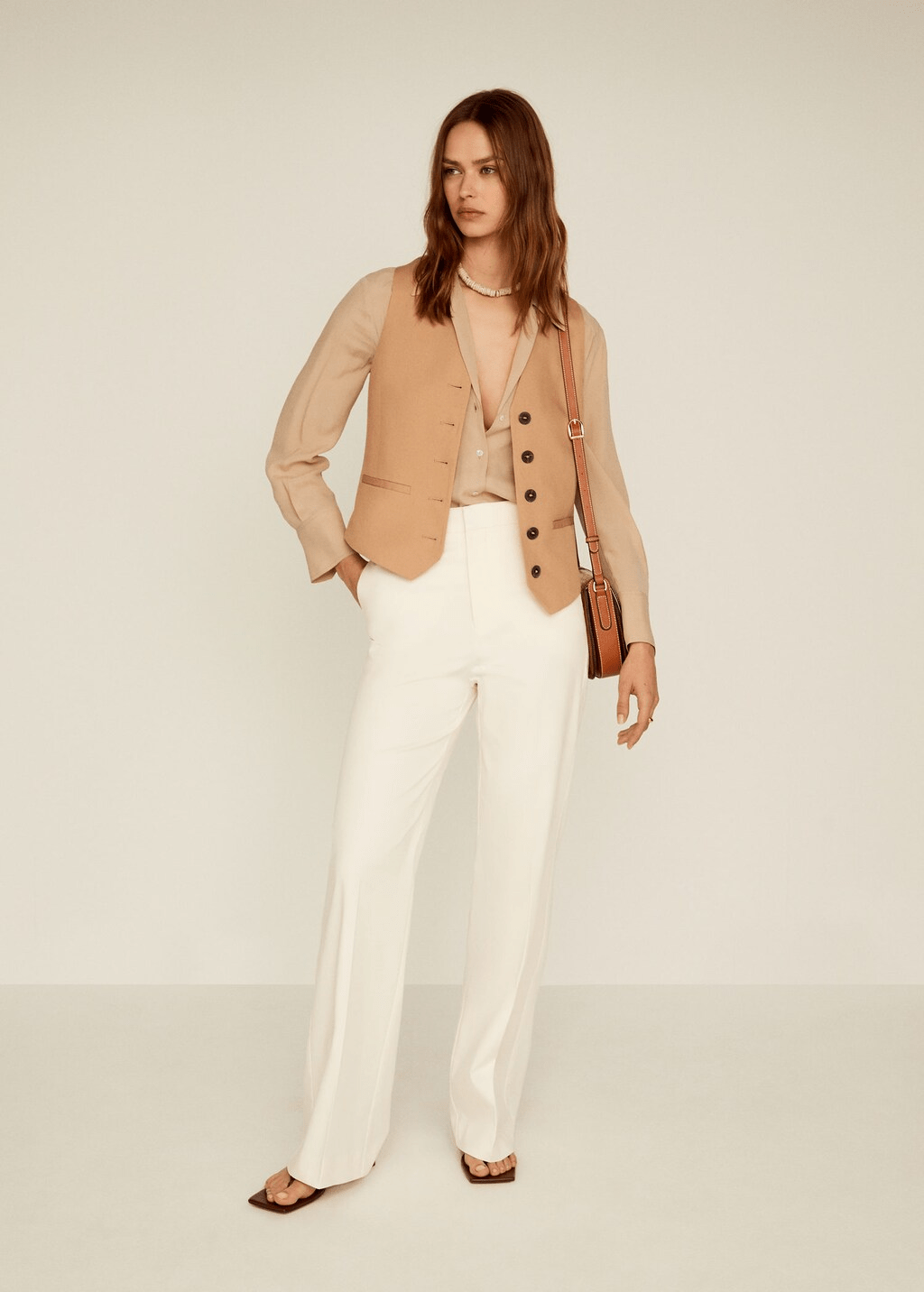 Mango + Linen highwaist pants