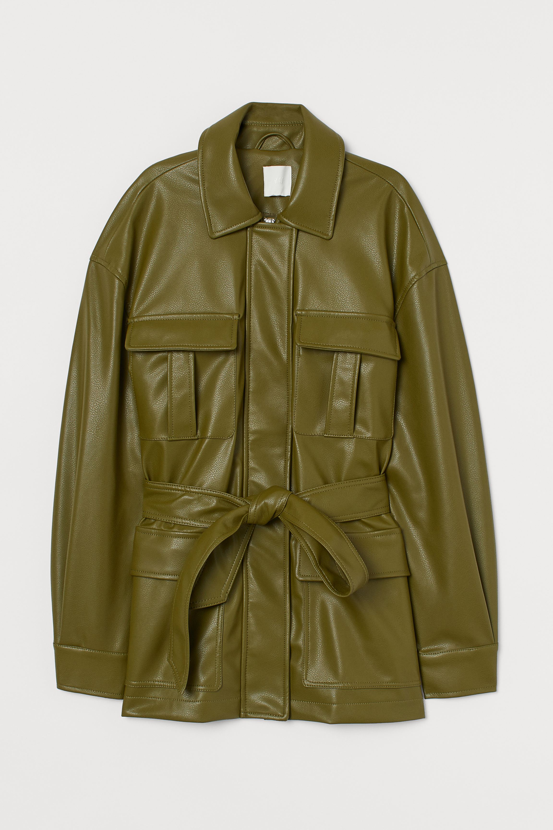 H&M + Faux Leather Jacket