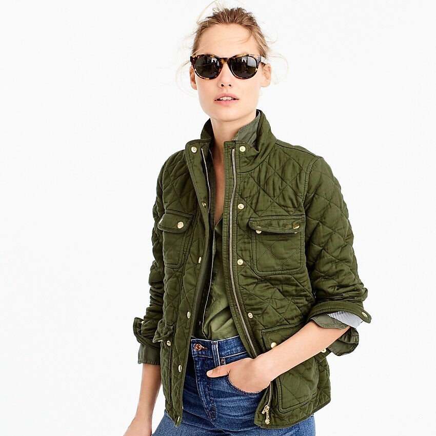 J.Crew + Quilted Downtown Field Jacket