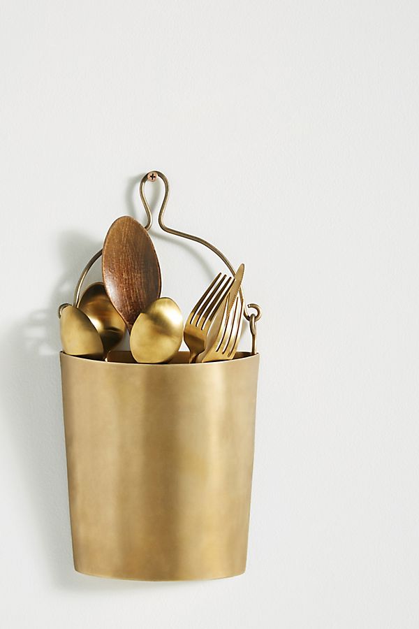Anthropologie + Hanging Utensil Basket