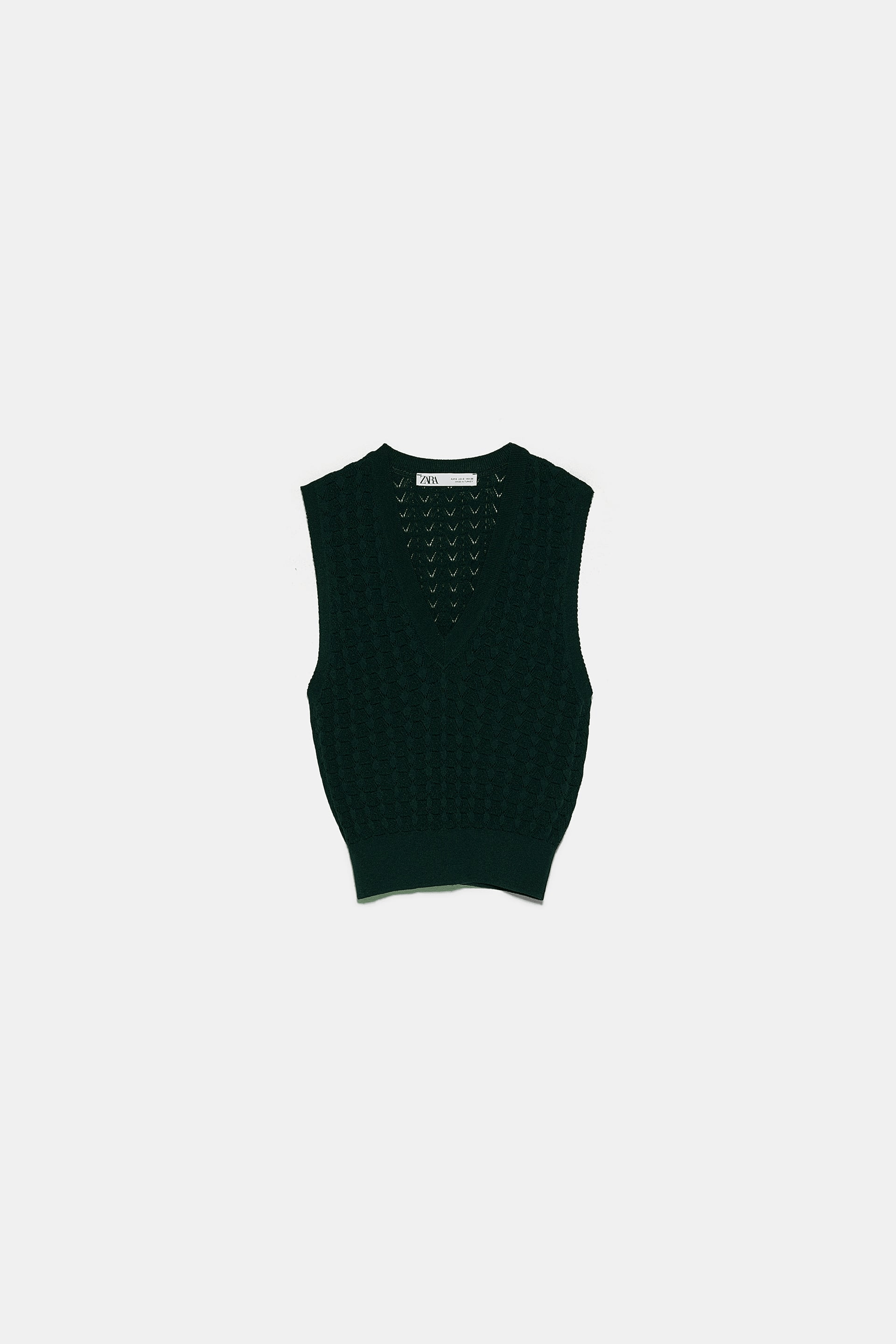 Zara + Sleeveless Knit Top