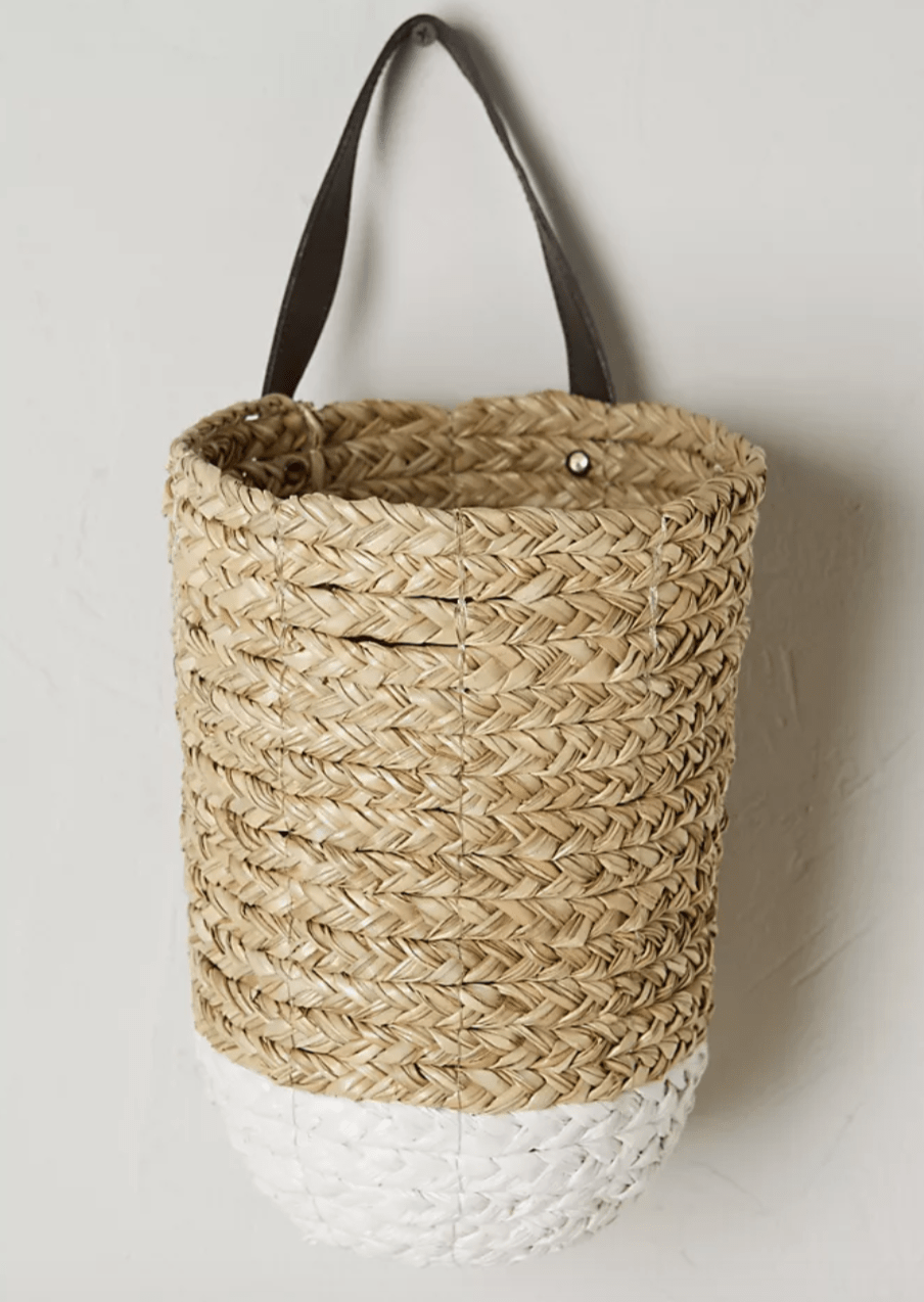 Anthropologie + Braided Hanging Basket