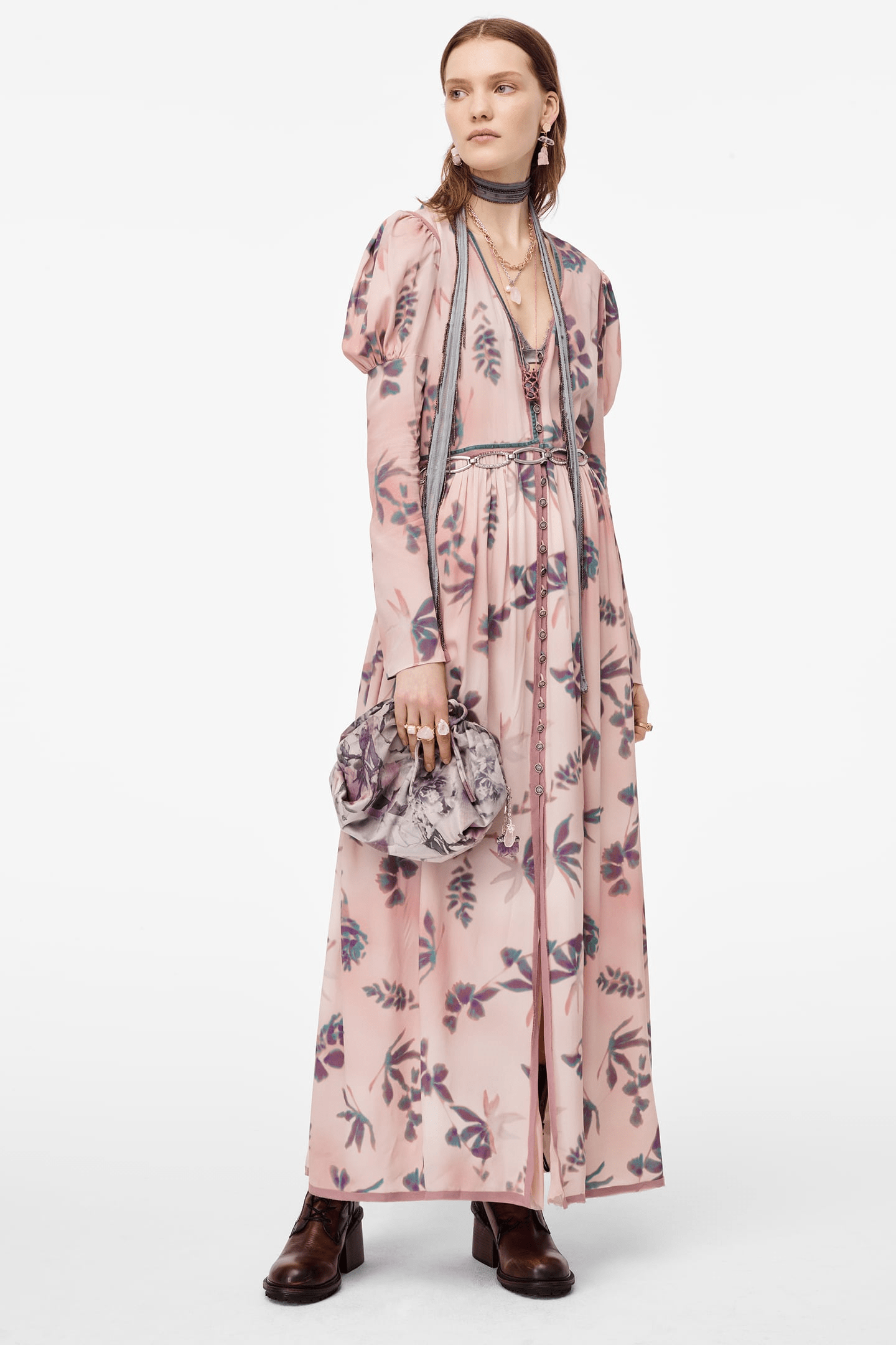 Zara + Printed Dress