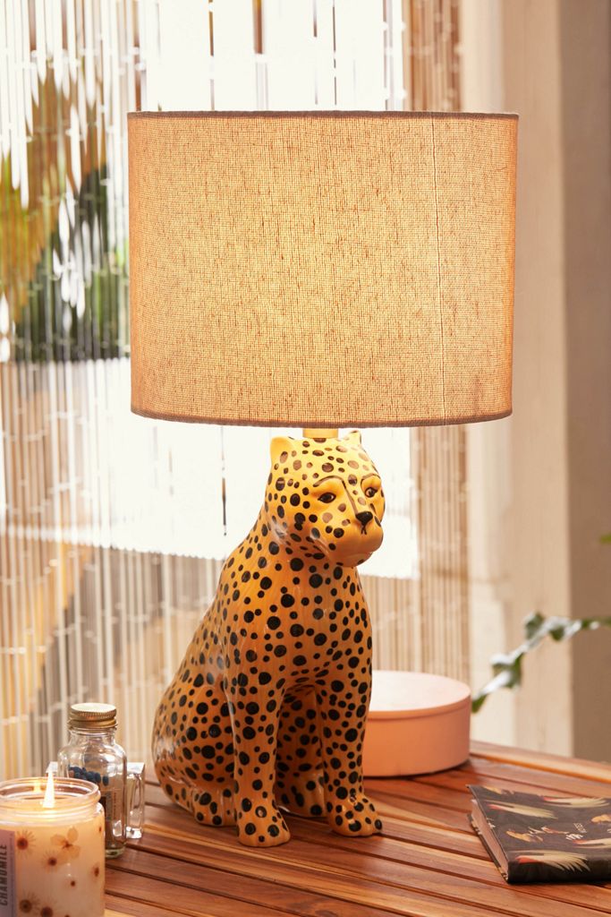 Urban Outfitters + Leopard Table Lamp