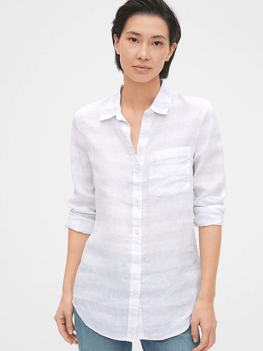 The White Linen Shirt Will Always Be A Fashion Staple