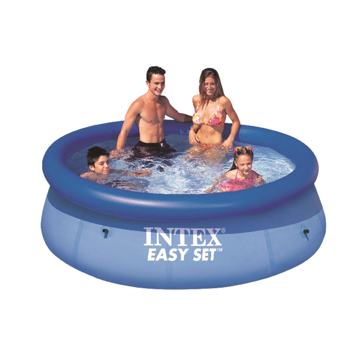 Intex + Easy Set 639 gal. Round Plastic Above Ground Pool (30 in. H x 8