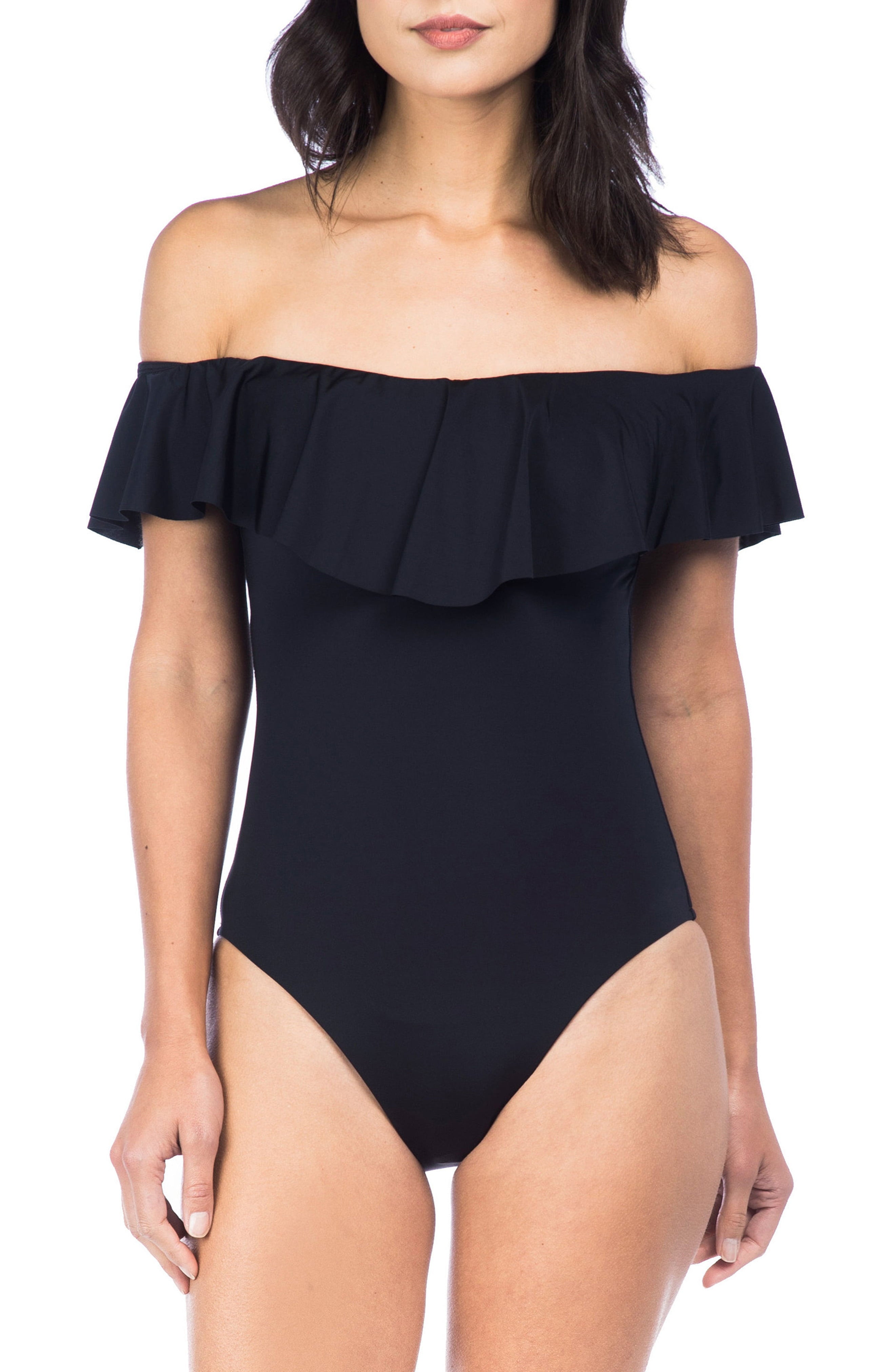 Trina Turk + Off the Shoulder OnePiece Swimsuit