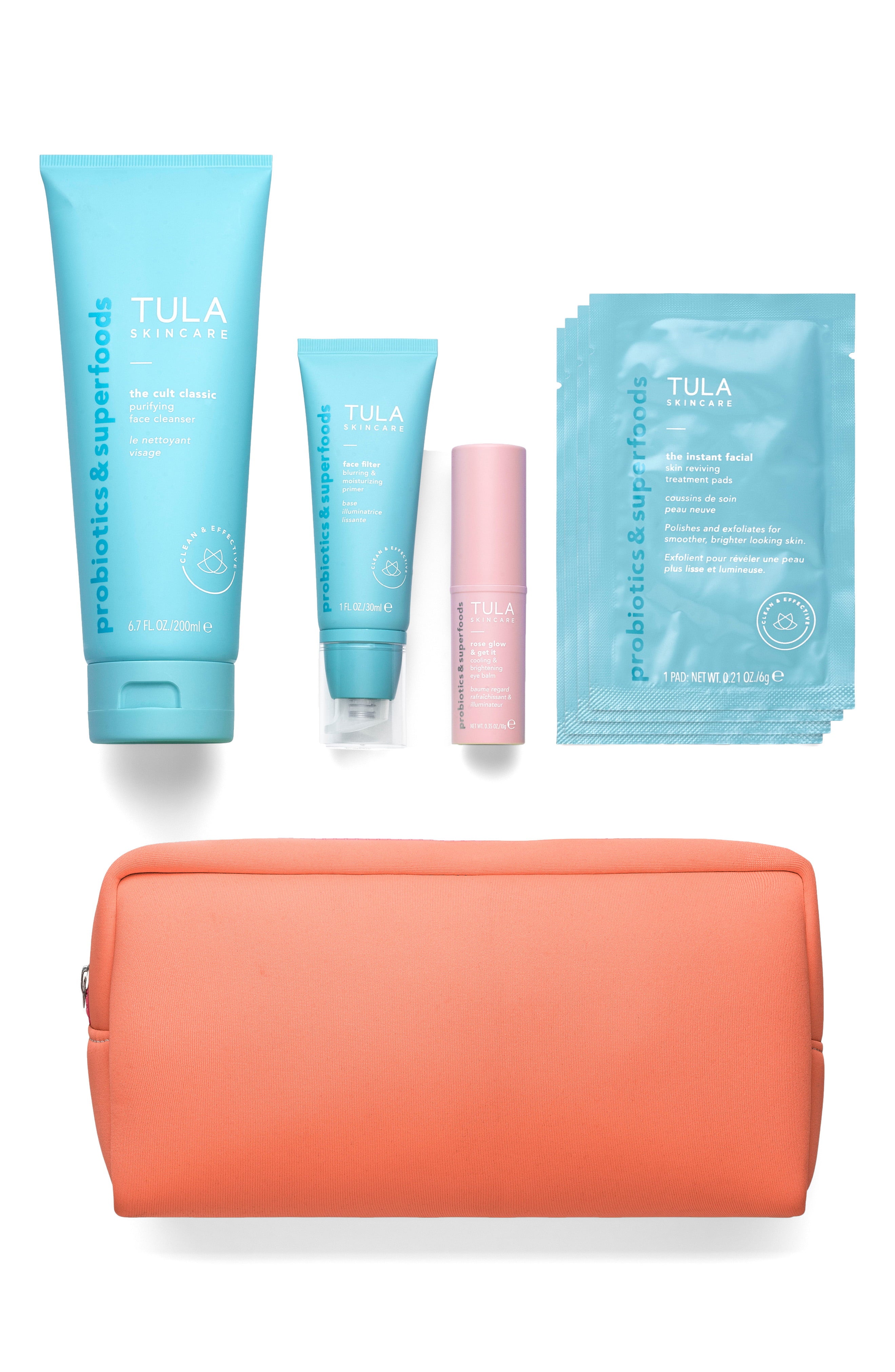 TULA Skincare + Ready, Set, Glow No Filter Skin Care Set