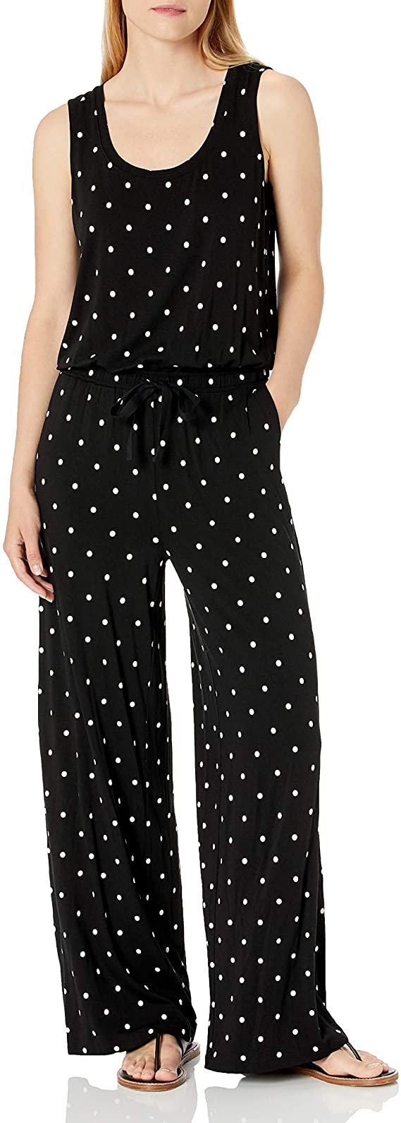 Amazon Essentials + Sleeveless ScoopNeck WideLeg Jumpsuit