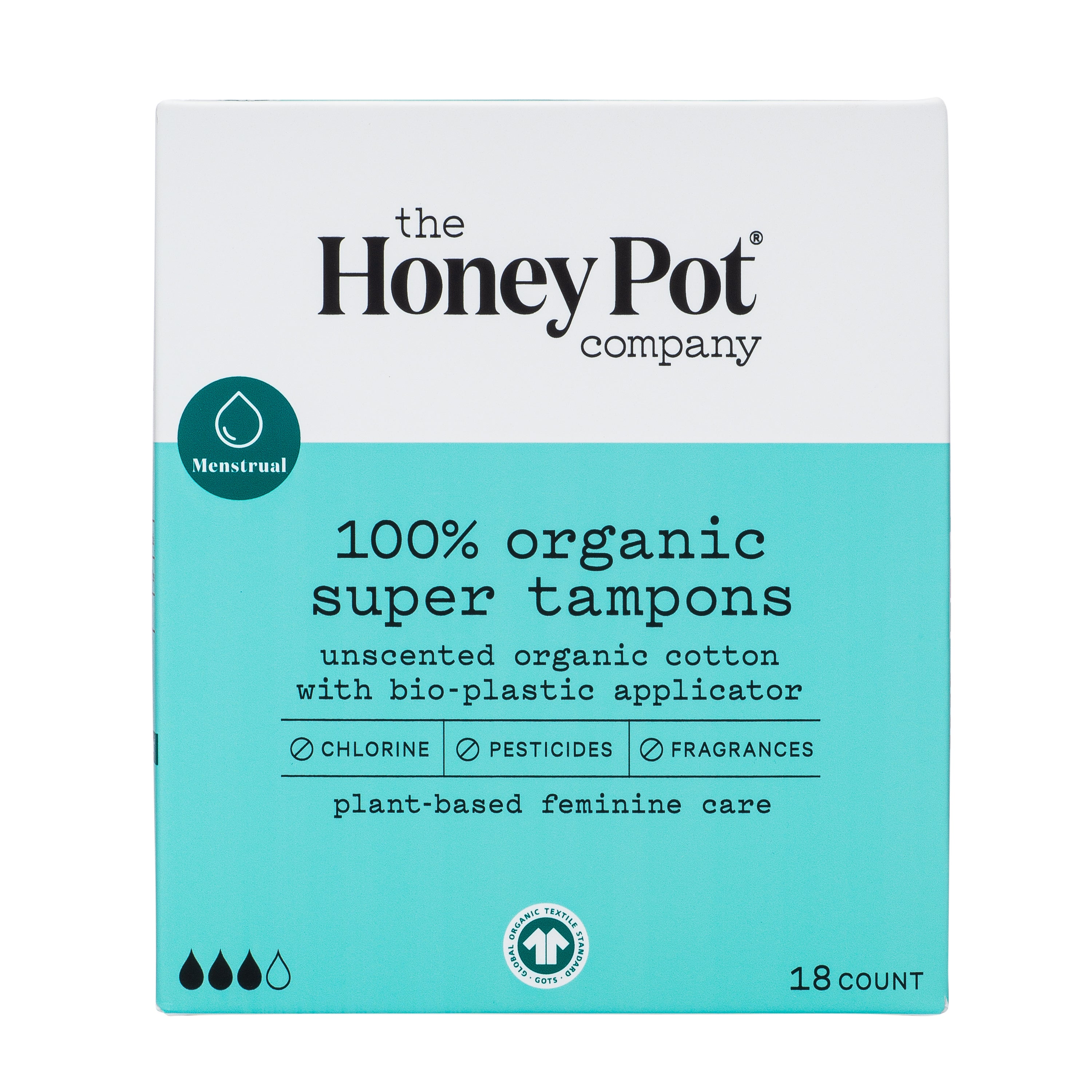 The Honey Pot + Super Organic BioPlastic Applicator Tampons