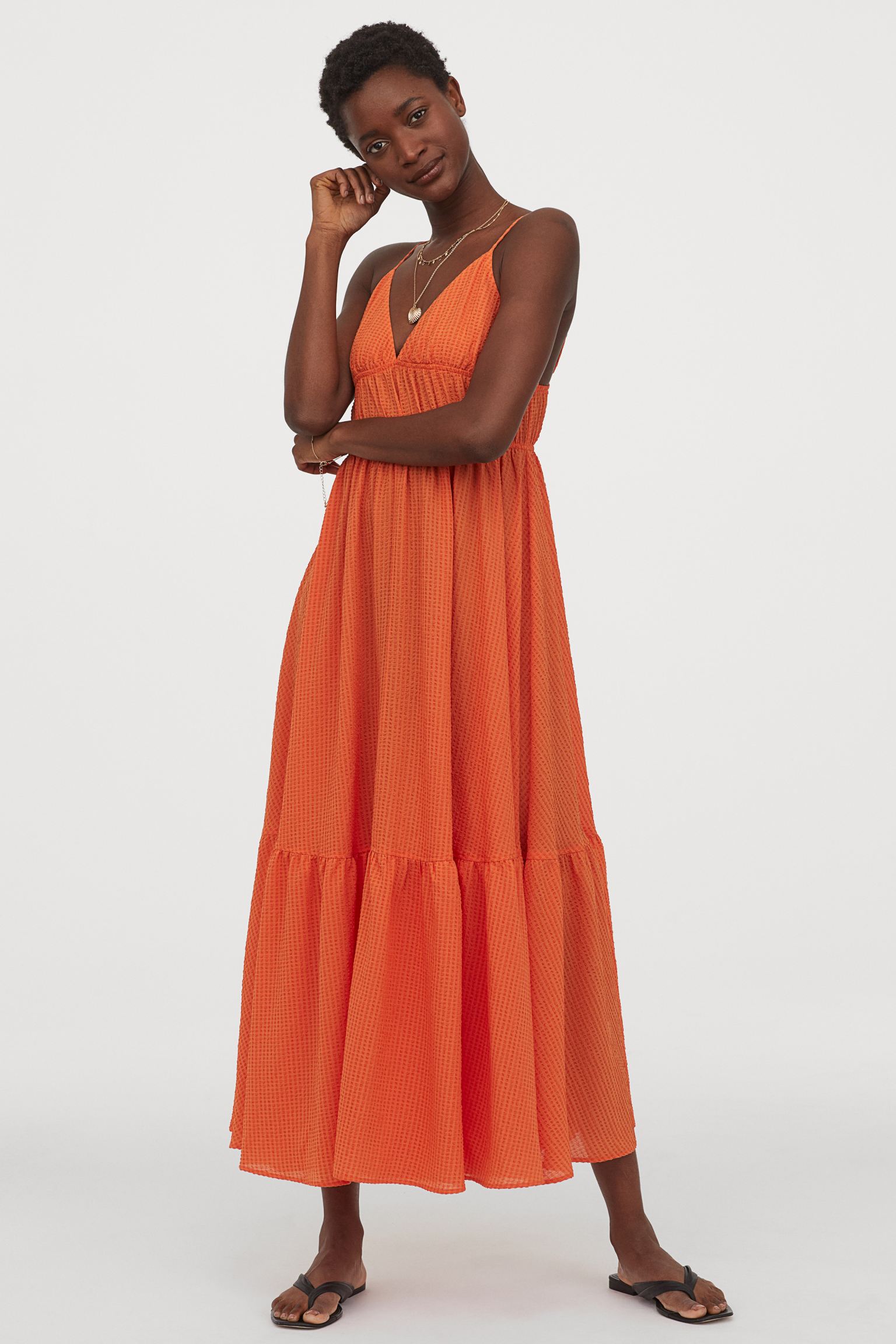 H&M + TexturedWeave Maxi Dress