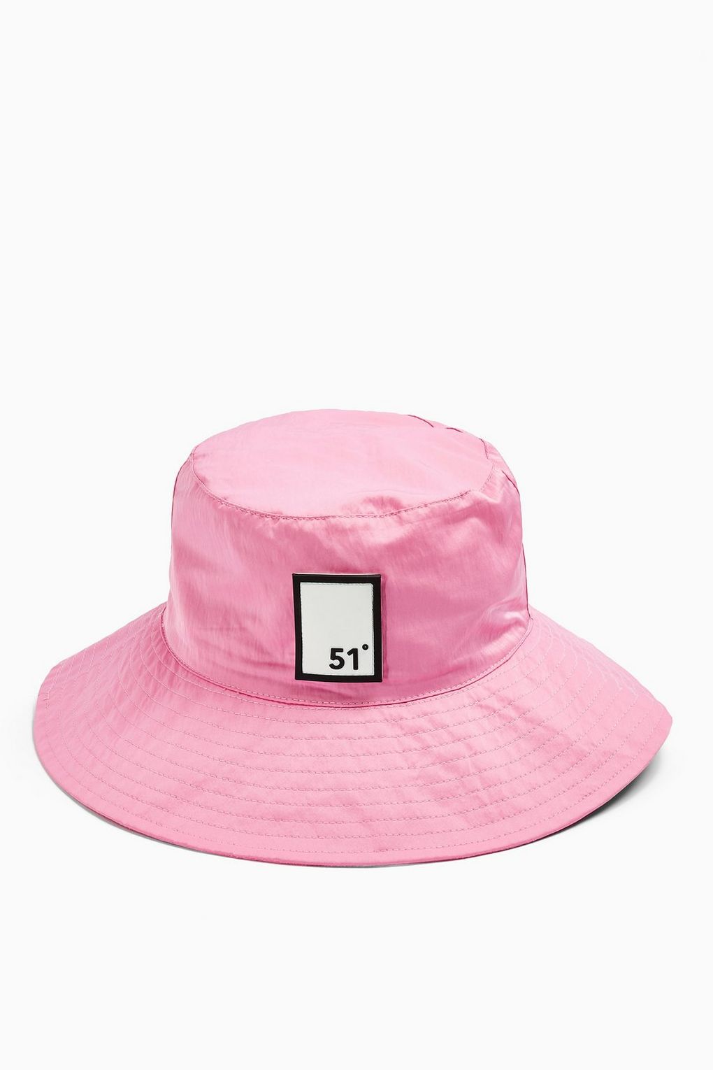 + Pink Badge Bucket Hat