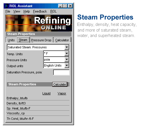 Unit Conversion Steam Properties Line Pressure Drop Scientific