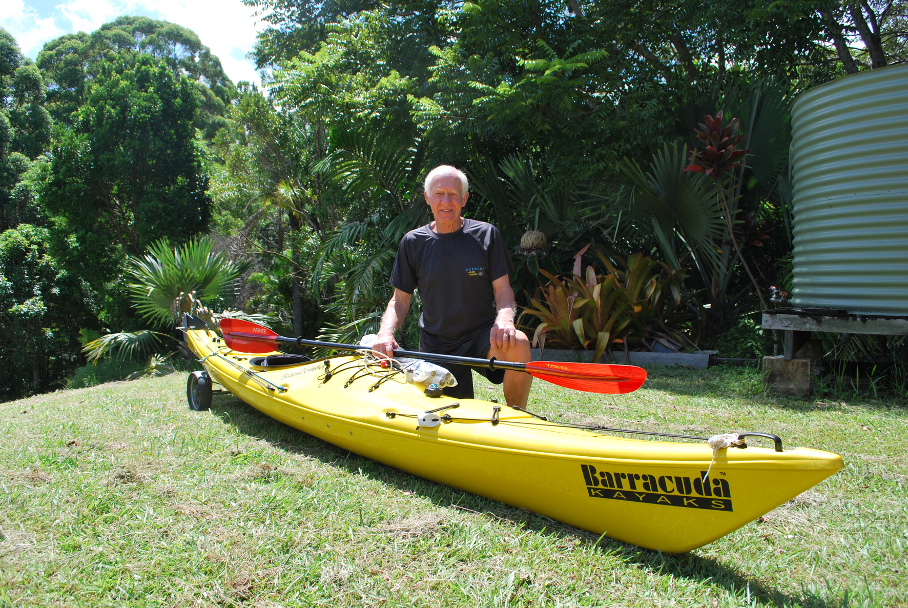 Sunshine Coast senior to paddle 2,300km journey to help raise money for Bloomhill Reflected Image