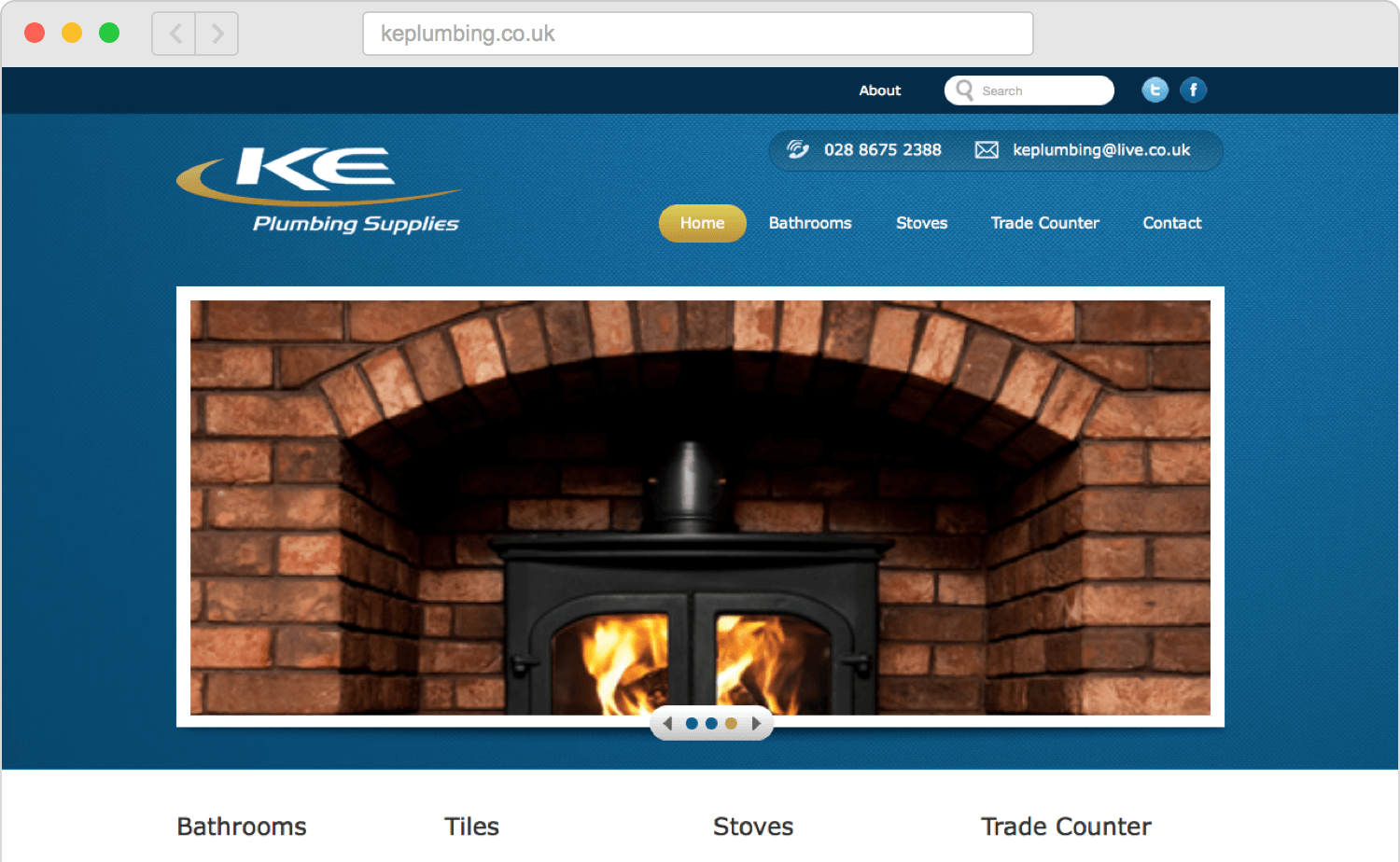 KE Plumbing Web Design & Development Reflex Studios