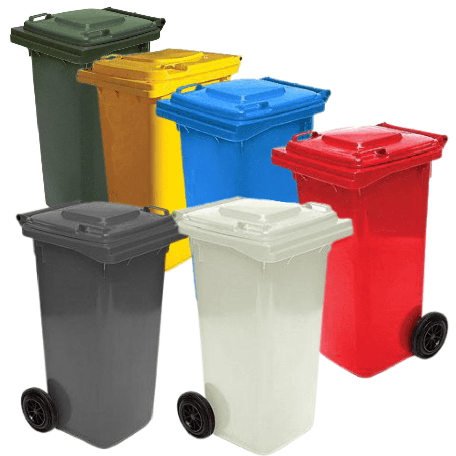 240L HDPE Wheelie Waste Bin Reflex Equip