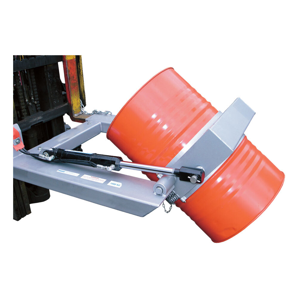 1 Tonne Industrial Drum Rotator Forklift Attachment Hydraulic DC