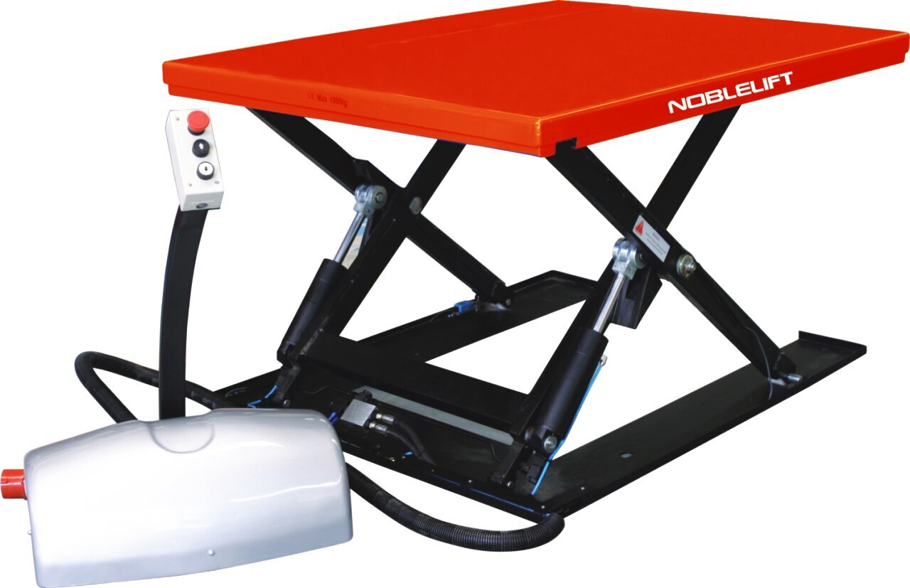 1000kg Rated Electric Scissor Lift Table 1450 x 1140 Platform 760mm