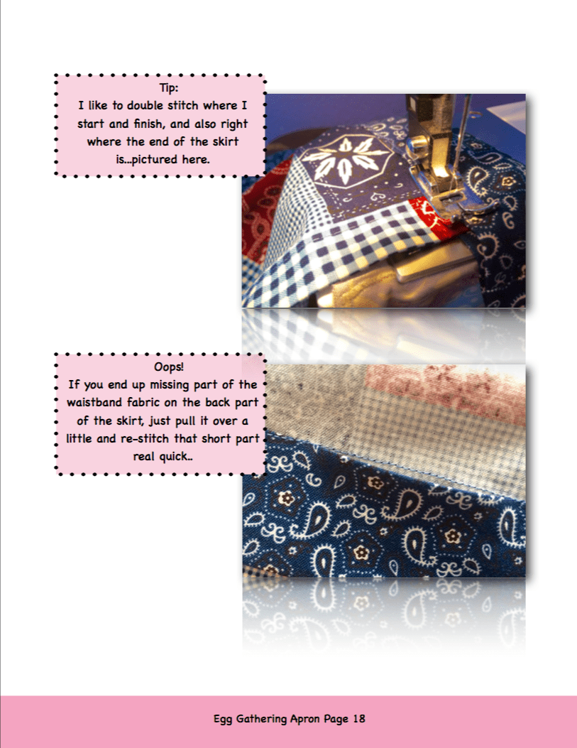 Egg Gathering Apron Pattern