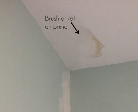 How to Cover Up Water Stains on the Ceiling (Plus a new paint color