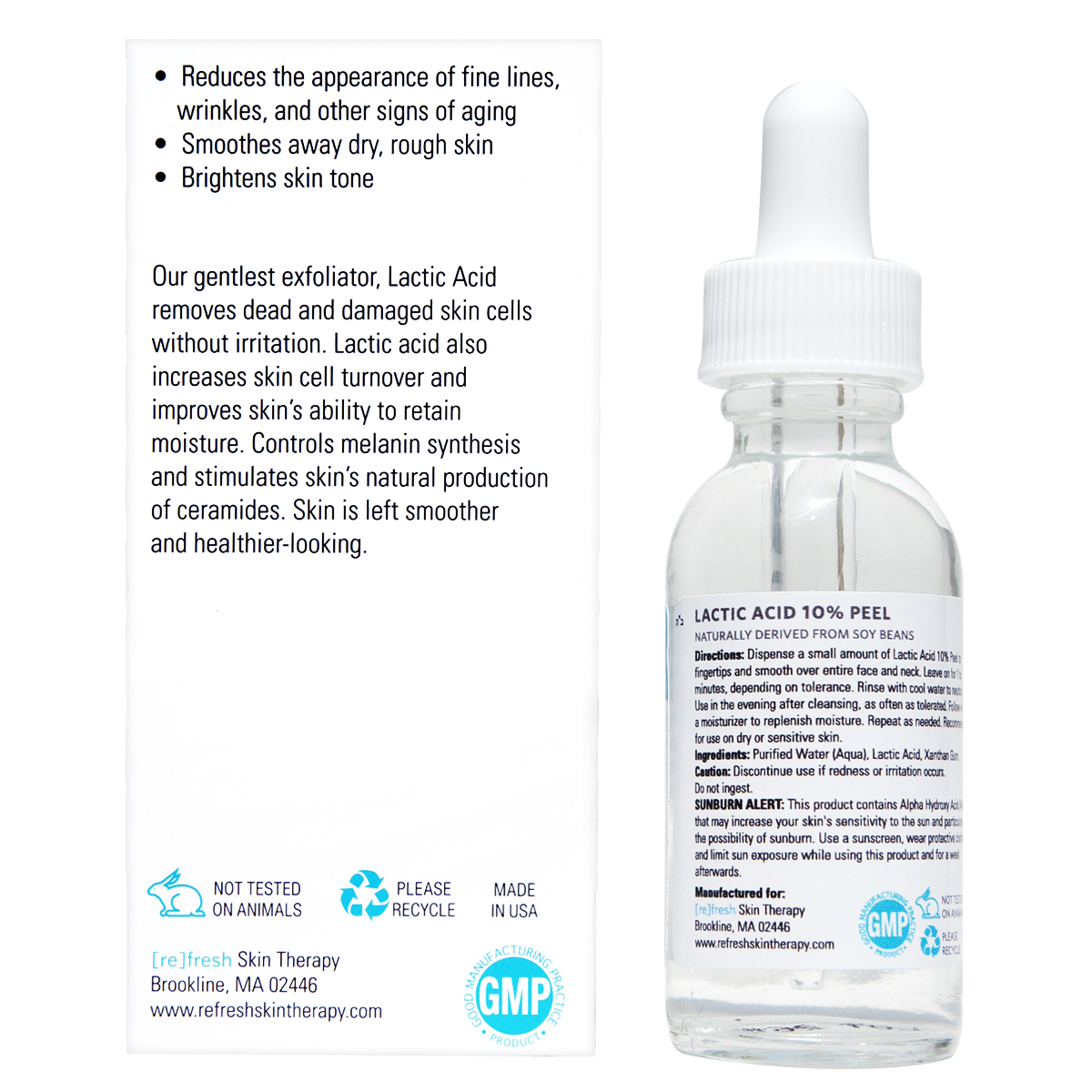Lactic Acid 10 Gel Peel Refresh Skin Therapy