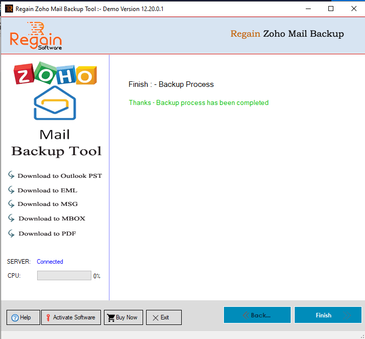 Zoho Mail Backup Software Backup Archive Zoho Emails