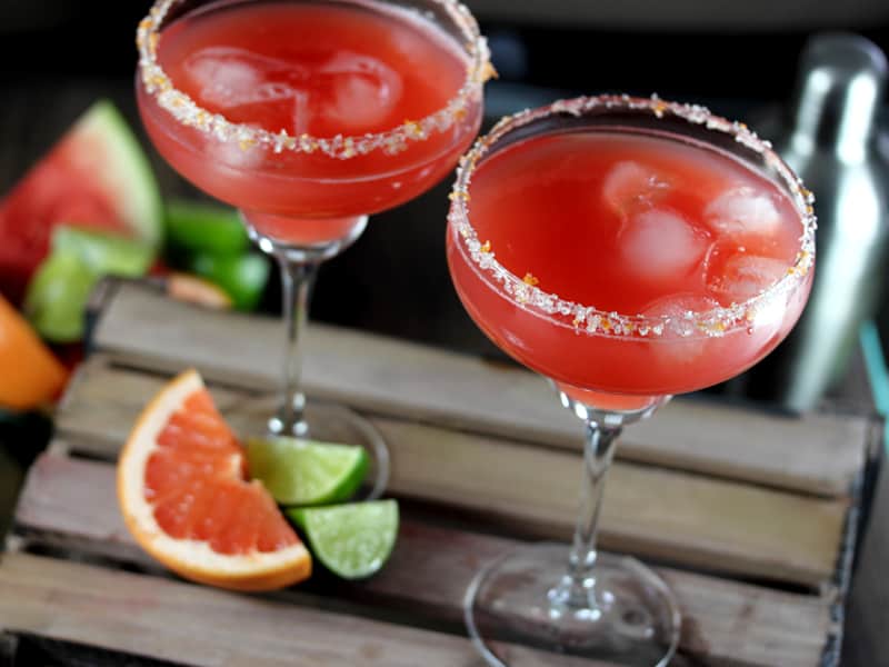 Watermelon Grapefruit Margaritas Regain Your Sparkle