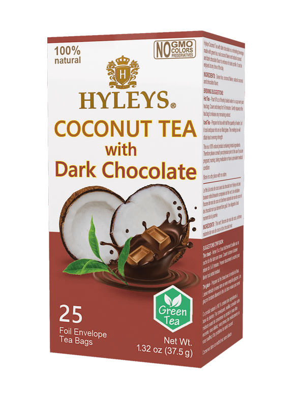 COCONUT TEA WITH DARK CHOCOLATE 25 FOIL ENVELOPE TEA BAGS Regency