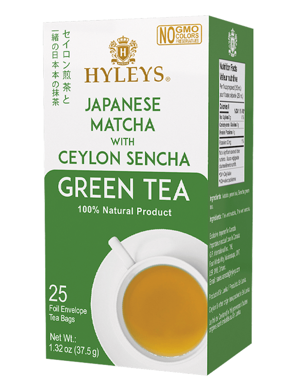 JAPANESE PURE MATCHA WITH CEYLON SENCHA GREEN TEA 18285 25 FOIL