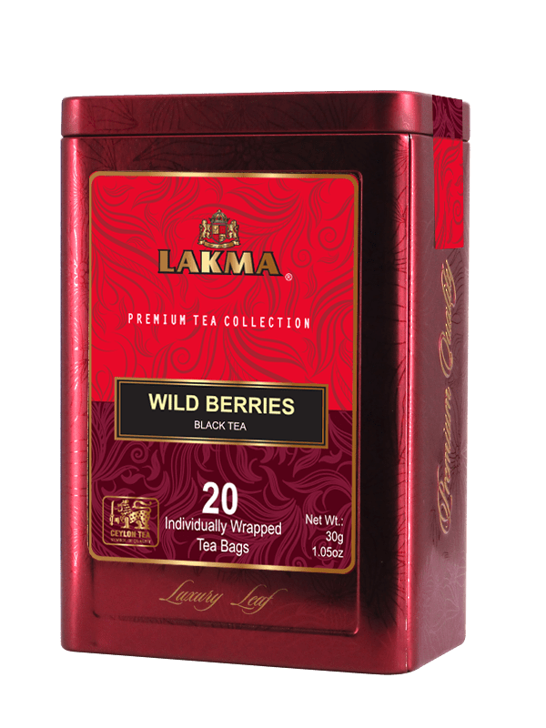 WILD BERRIES 20 INDIVIDUALLY WRAPPED TEA BAGS Regency Teas (PVT) LTD