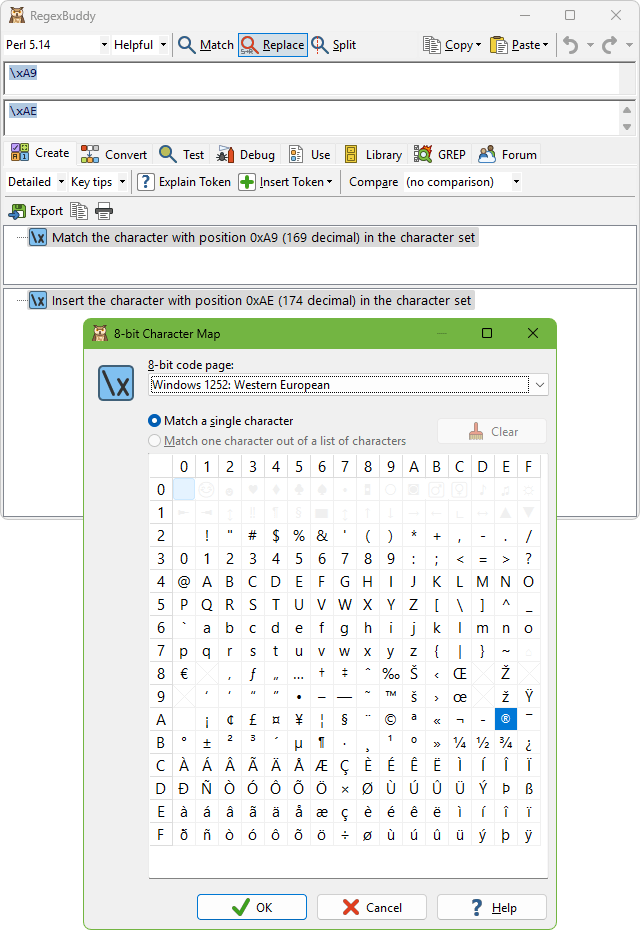 Insert Specific Characters into The Replacement Text