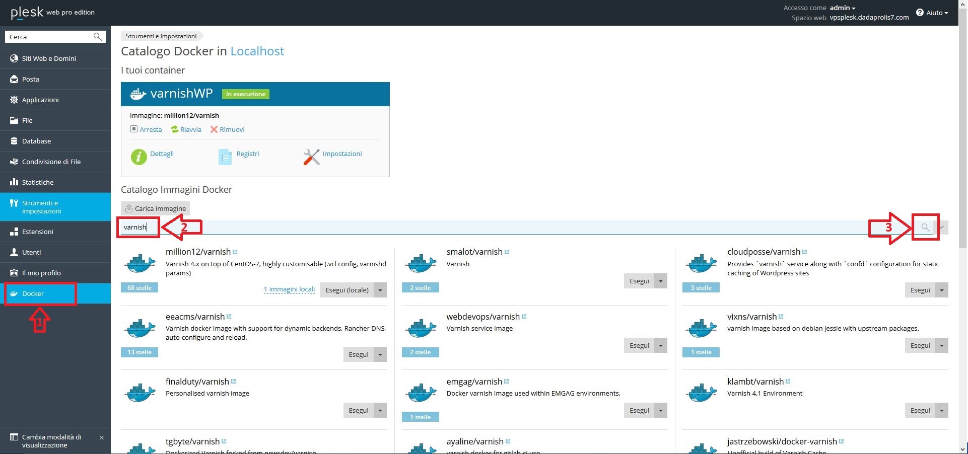Configurare Varnish Cache per Wordpress in Plesk