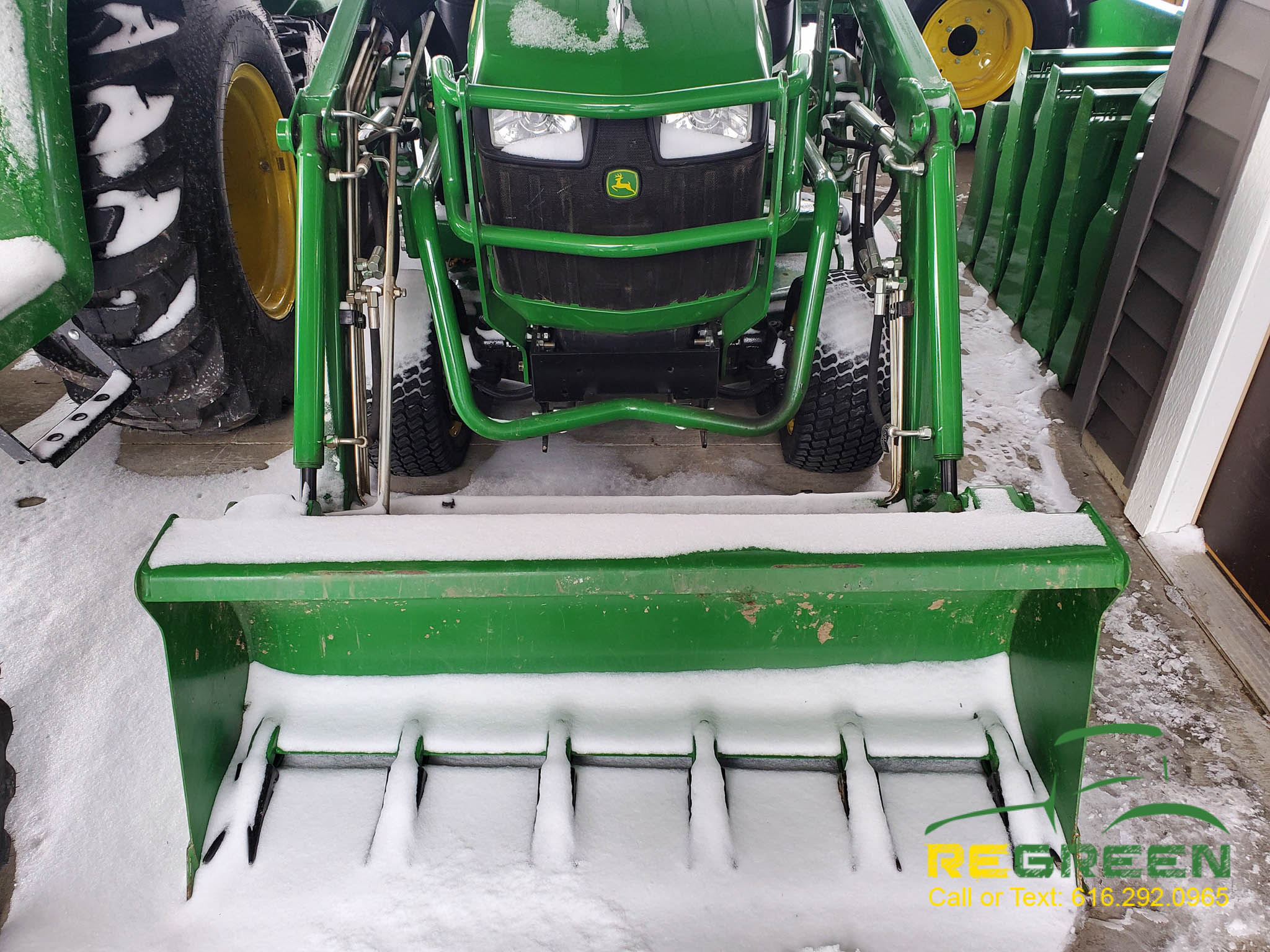 SOLD! 2018 John Deere 1025R Sub Compact Tractor, Loader, Mower, Forks