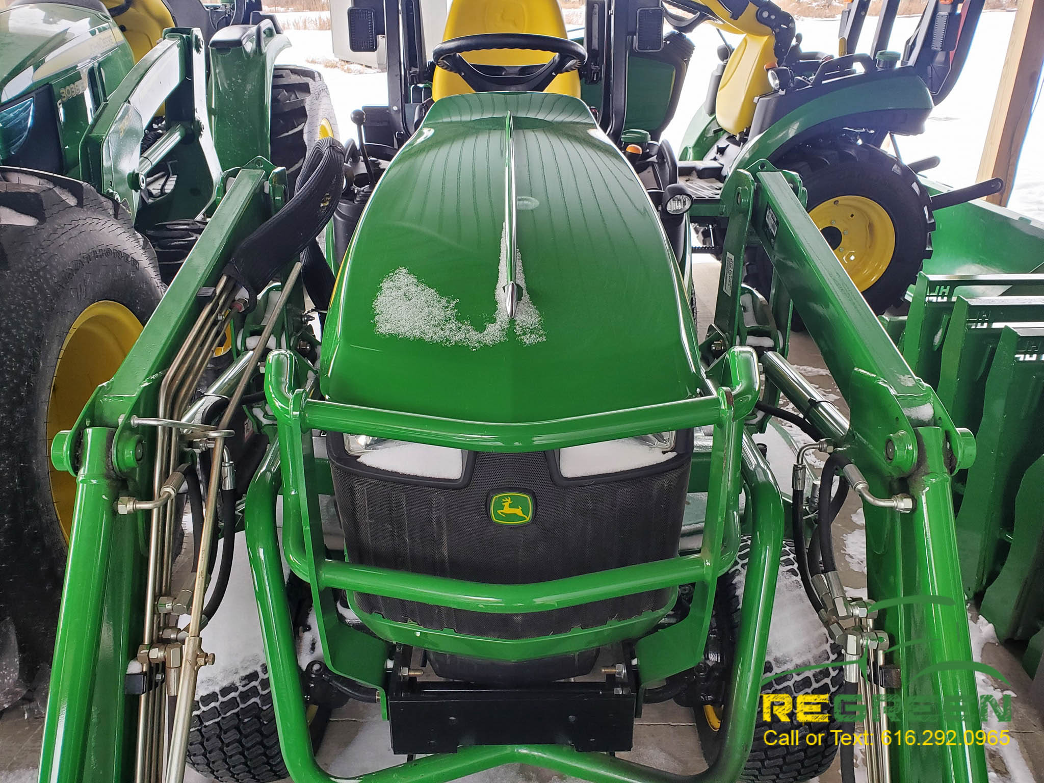 2018 John Deere 1025R Sub Compact Tractor, Loader, Mower, Forks, Brush