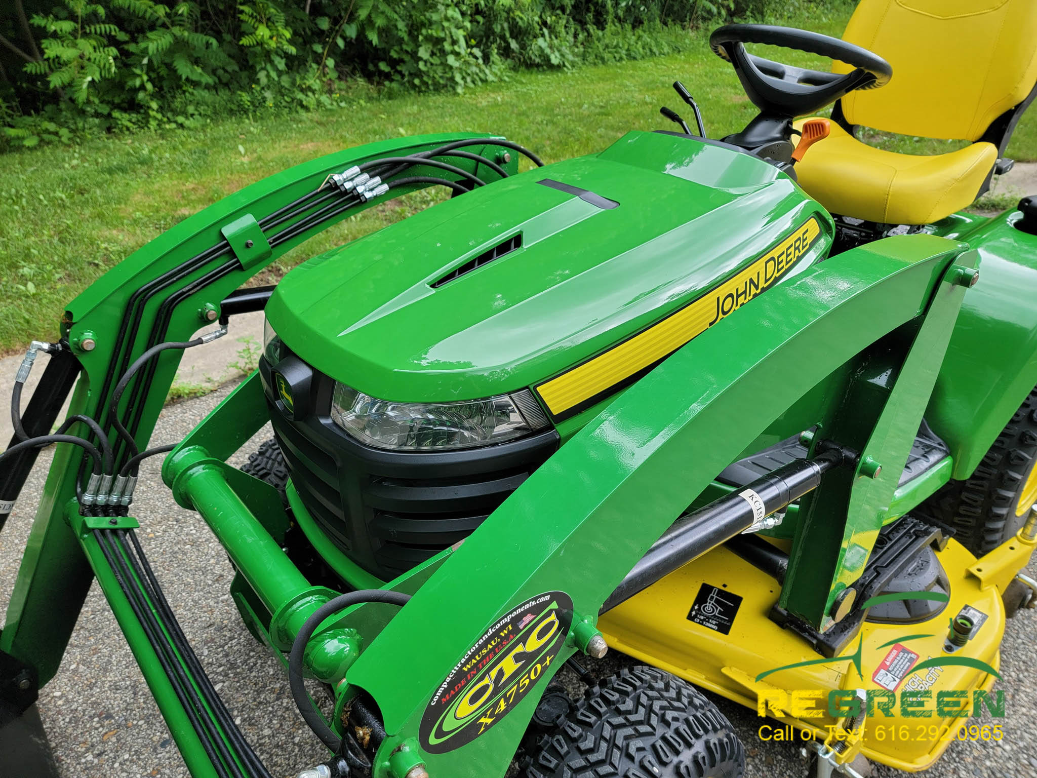 SOLD! 2019 John Deere X738 Tractor, Loader & Mower ReGreen Equipment