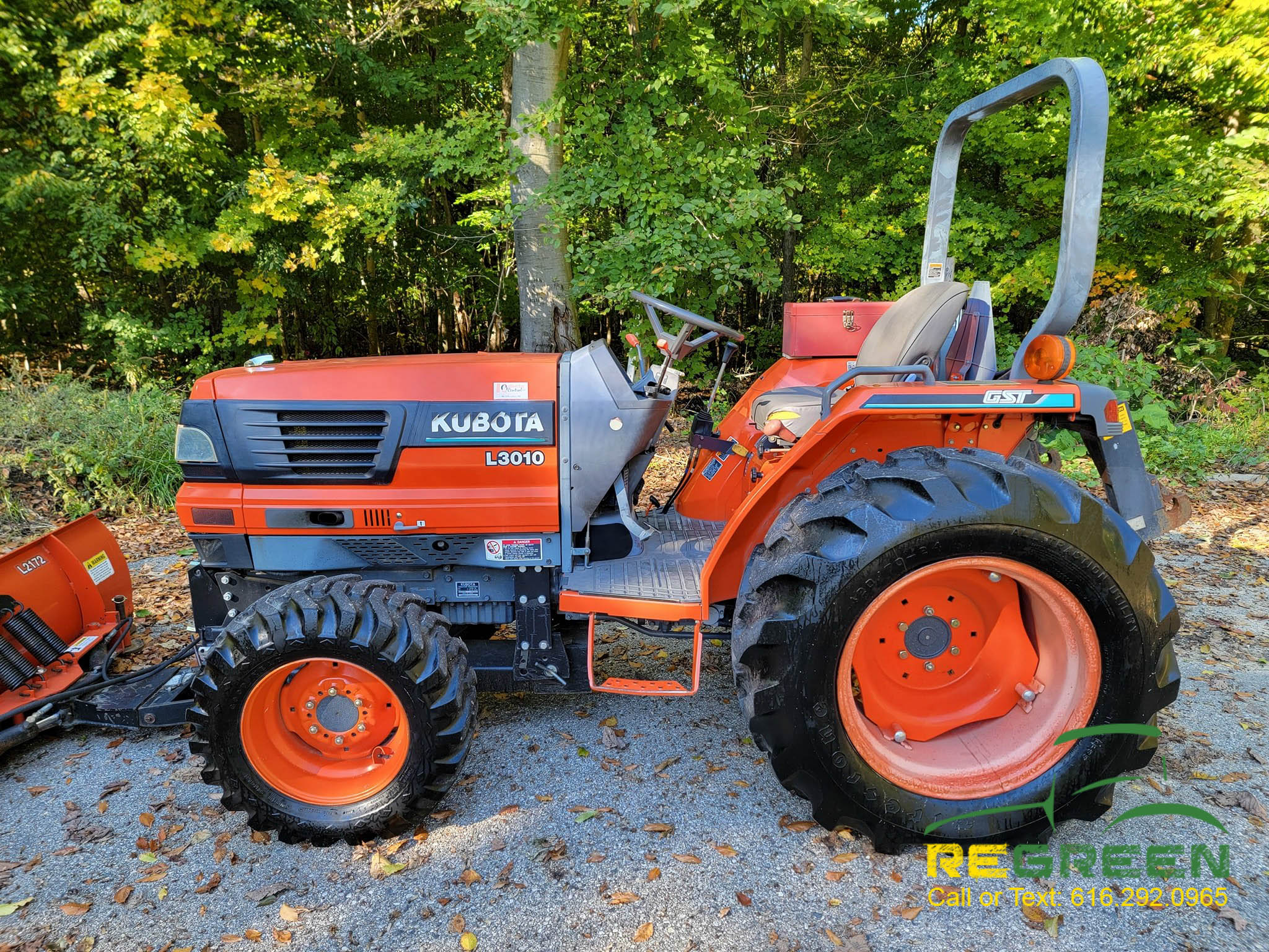 2002 Kubota L3010GST Compact Tractor, Snow Plow & Quick Hitch ReGreen