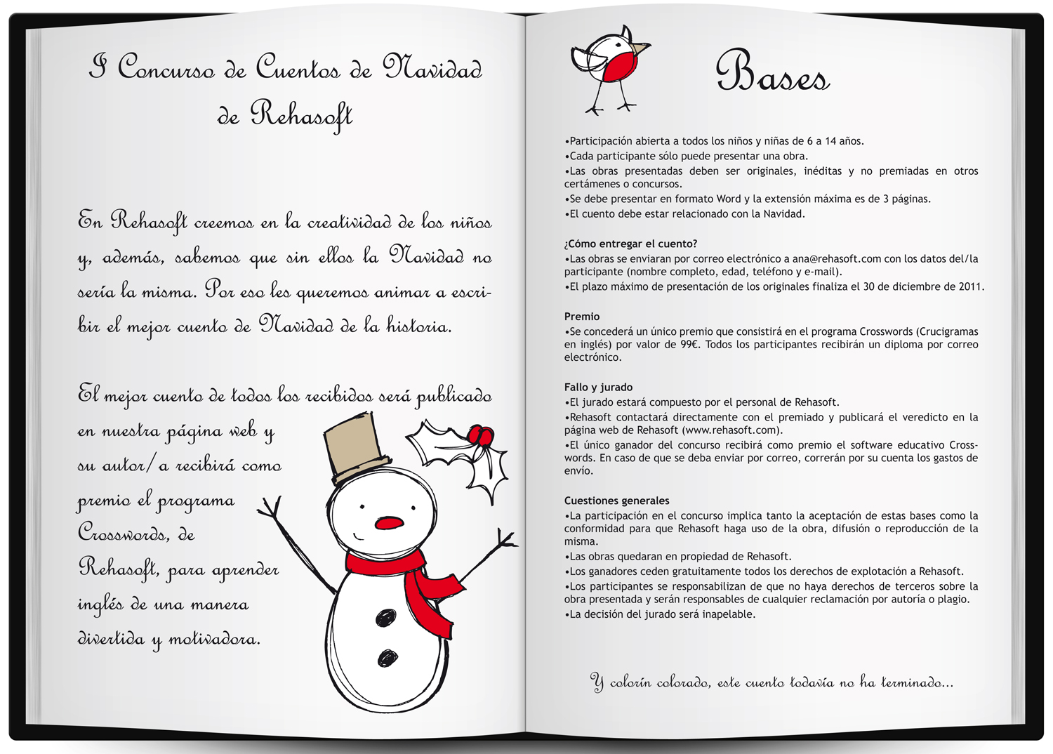I Concurso de Cuentos de Navidad Rehasoft Dislexia TDAH