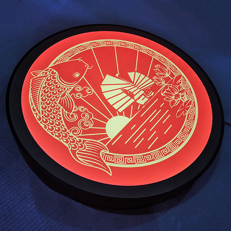 Custom Make Outdoor Round Led Light Box Sign Sichuan Reiter Sign Co