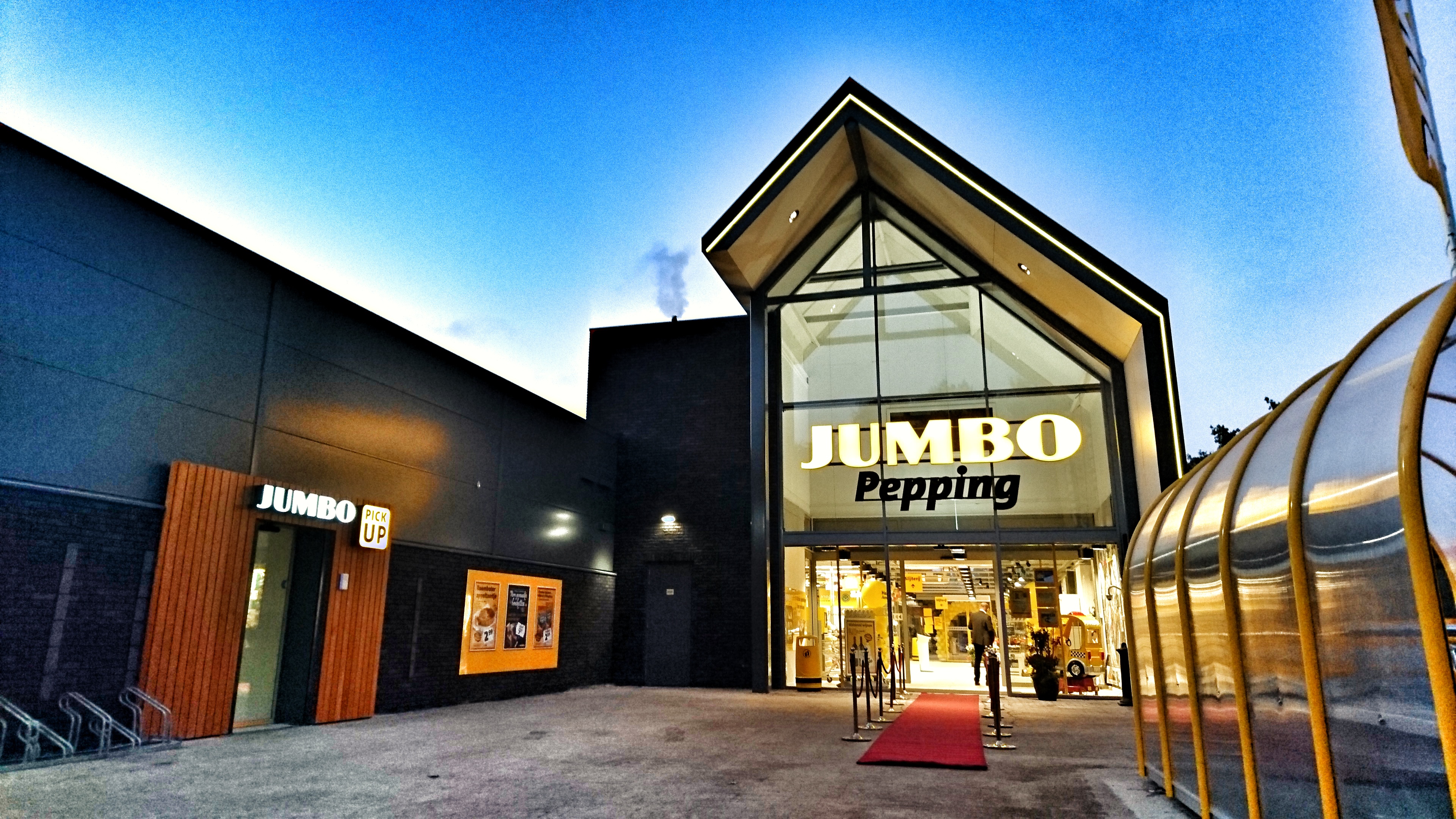 Reklatekst huisleverancier signing Jumbo Reklatekst