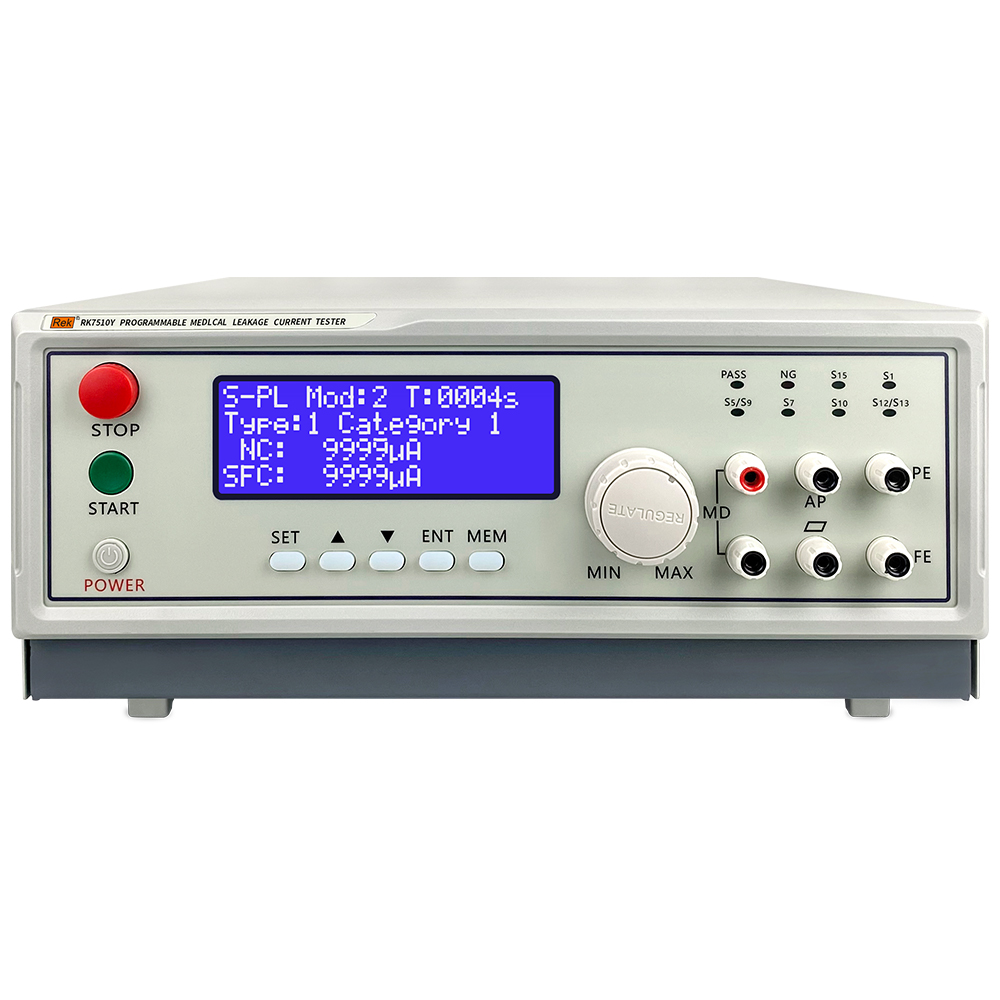 RK7505Y/RK7510Y/RK7520Y/RK7530Y/RK7550Y Programmable Medical Leakage Current Tester