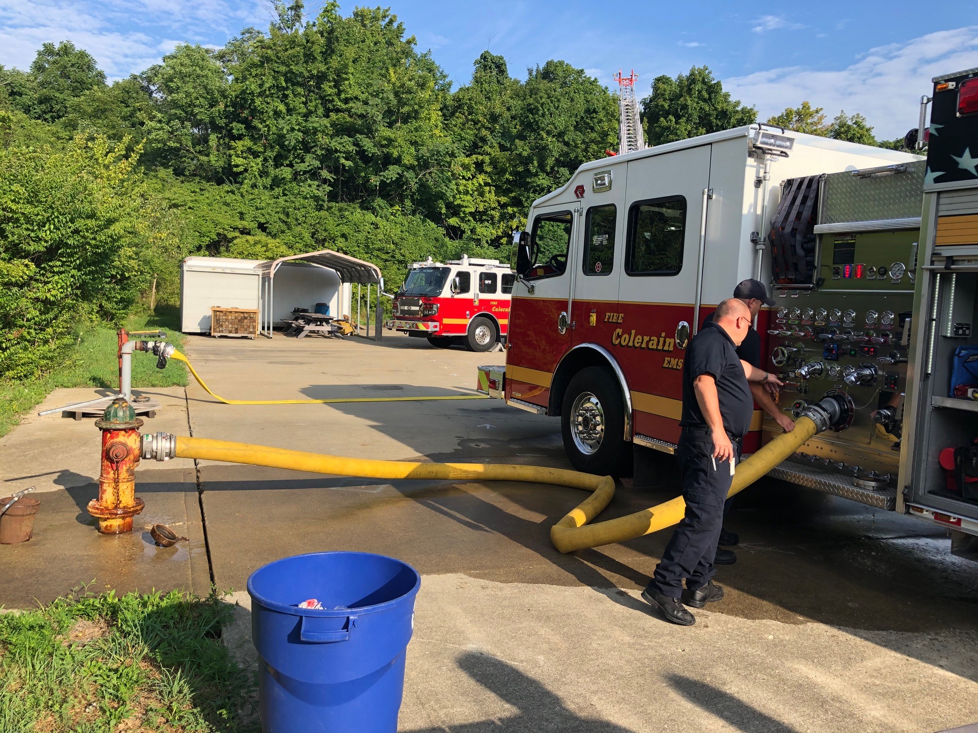 Leak Detector finds leak in fire main at training facility Leak