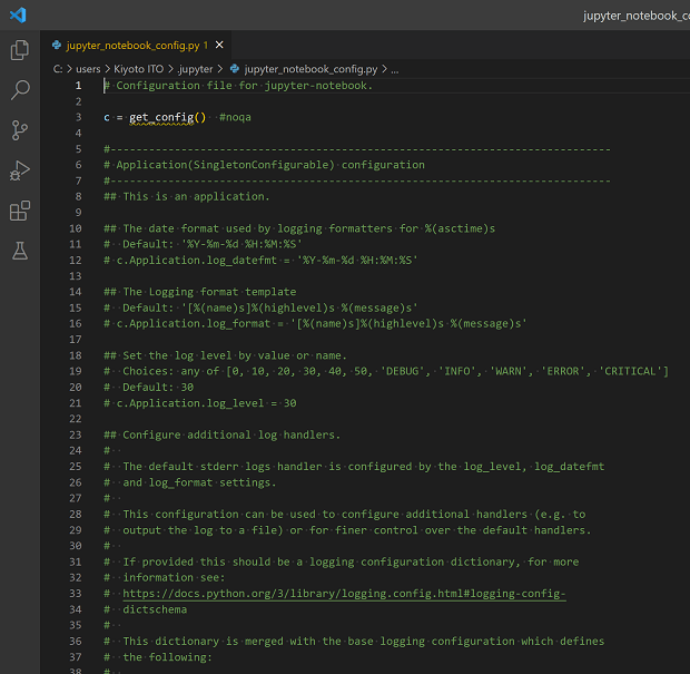 Jupyter Notebookのデフォルトディレクトリを変更するPython/IPython・Jupyterの使い方