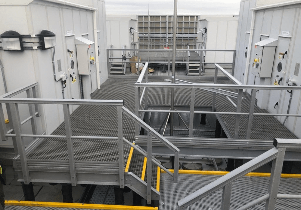 Data Centre Rooftop Access Installation Relinea GRP Systems