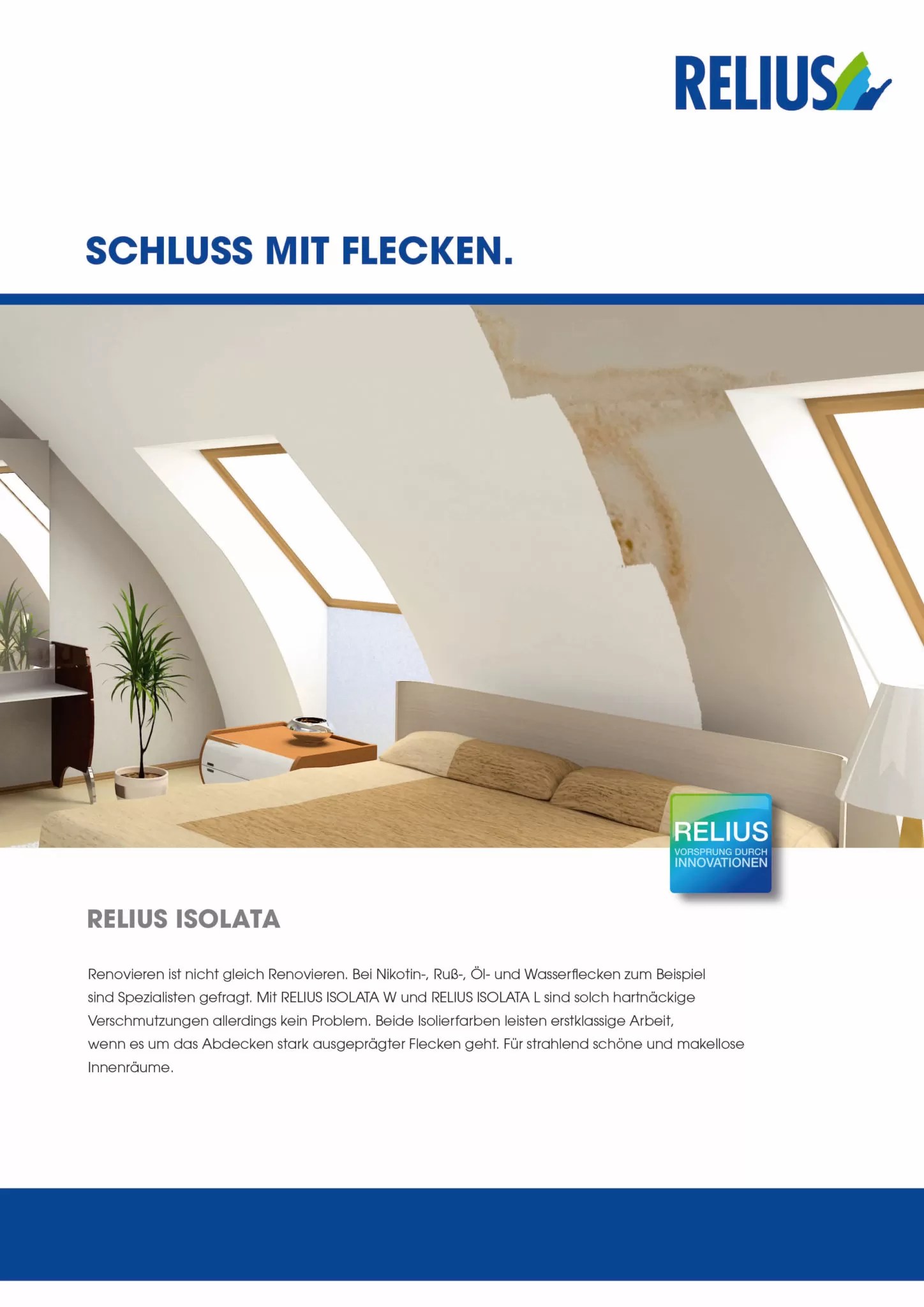 Flyer und Broschüren RELIUS Farbenwerke