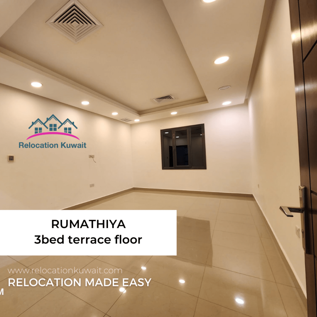 3bed terrace villa floor for rent in Rumathiya, kuwait Relocation Kuwait