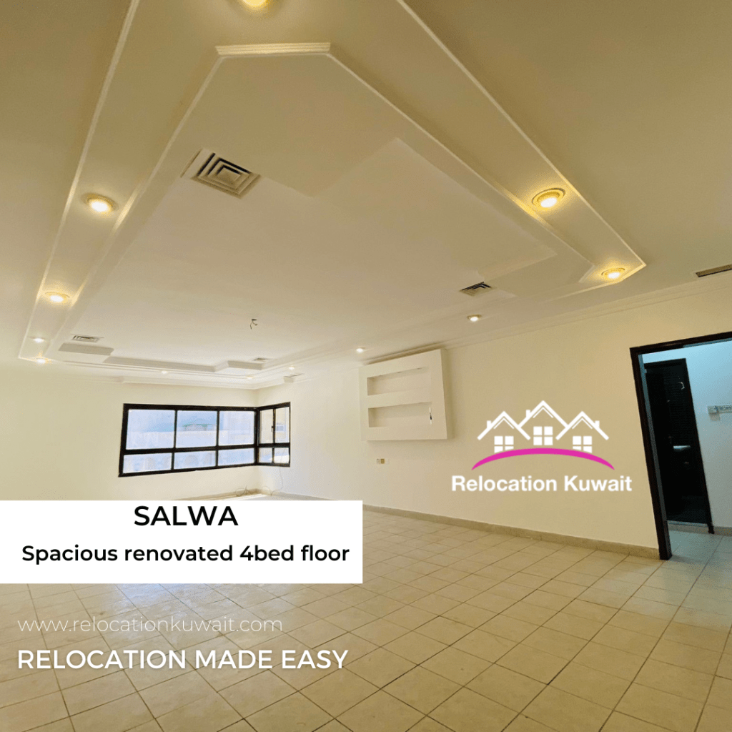 Renovated 4bed floor rent in Salwa, kuwait Relocation Kuwait